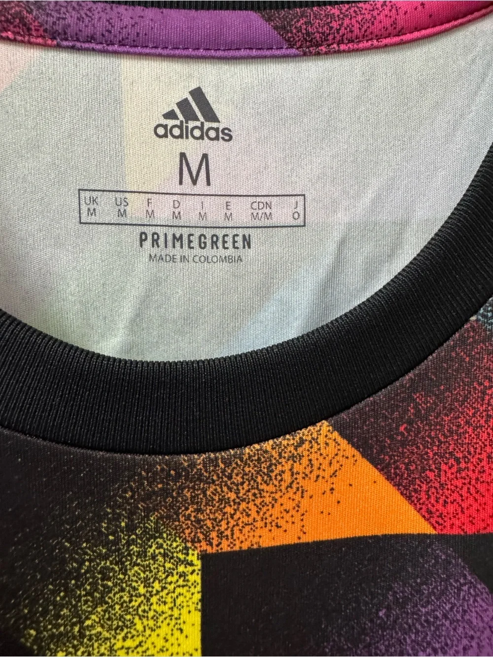 adidas Multicolor Geometric Men's Soccer Jersey